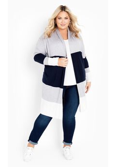 Keelyn Colorblock Cardigan