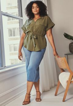 Utility Belted Blouse