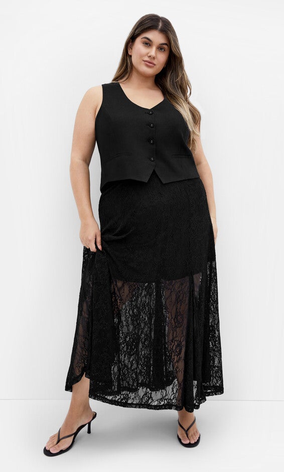 Aura Skirt - black, BLACK, alternate image number null