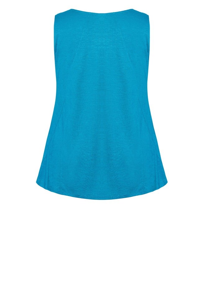 Fit N Flare Tank, MYKONOS BLUE, alternate image number 8
