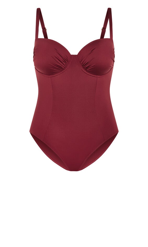 Seville Underwire 1 Piece - shiraz, RED, alternate image number null