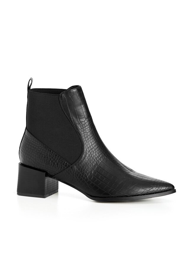 WIDE FIT Eden Ankle Boot - black, BLACK, hi-res image number 0