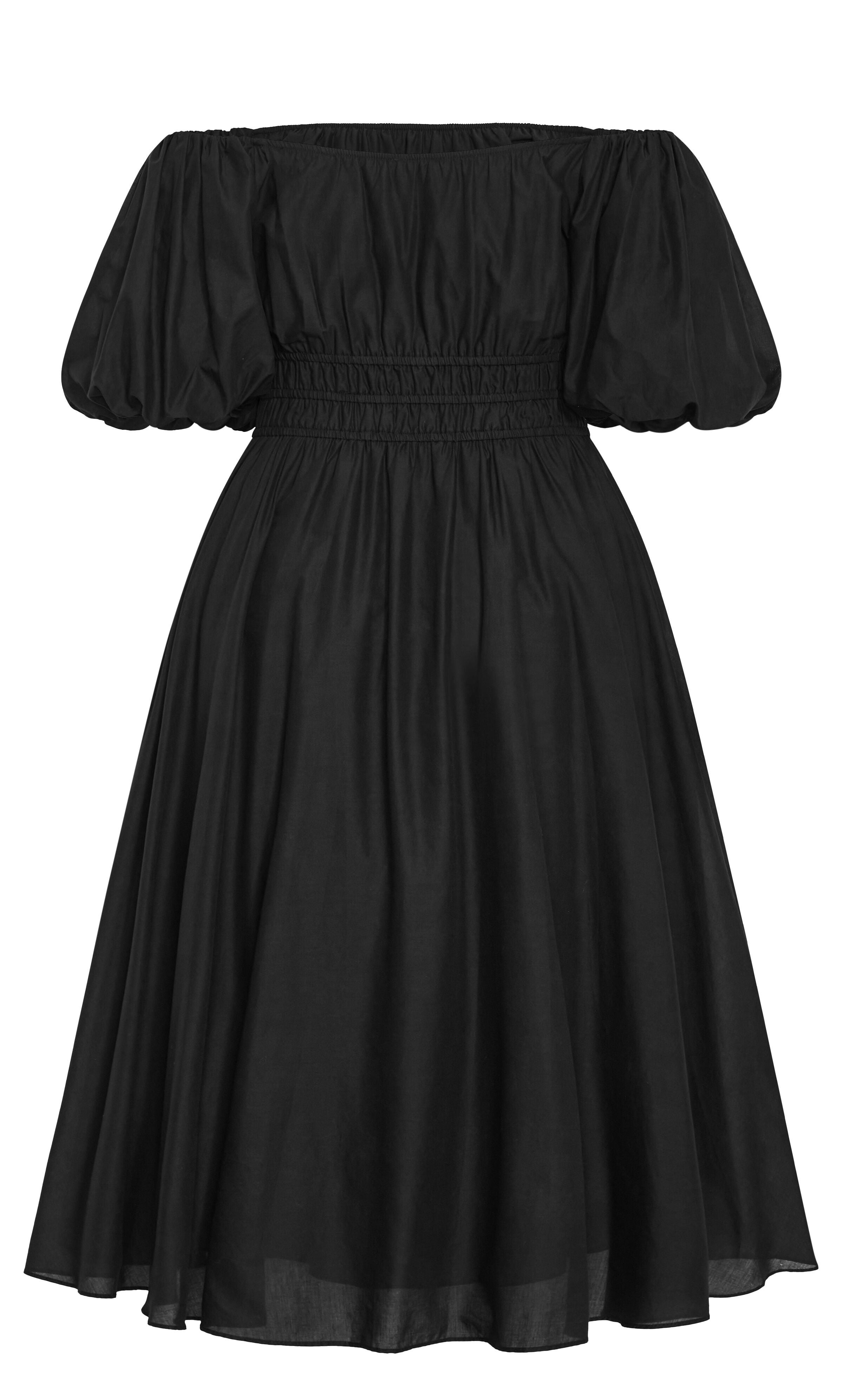 Lillian Midi Dress - black, BLACK, alternate image number 4