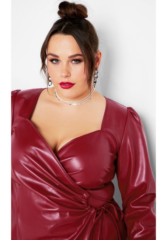 Cindy Dress - red, RED, alternate image number 3