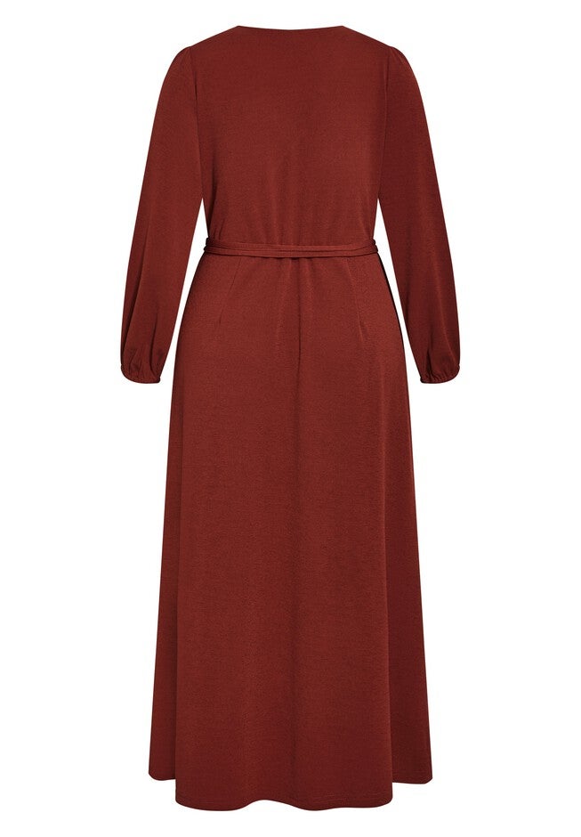 Wrap Hayden Maxi Dress - sienna, RED, alternate image number null