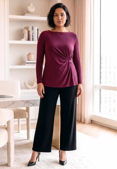 Audrey Draped Buckle Top