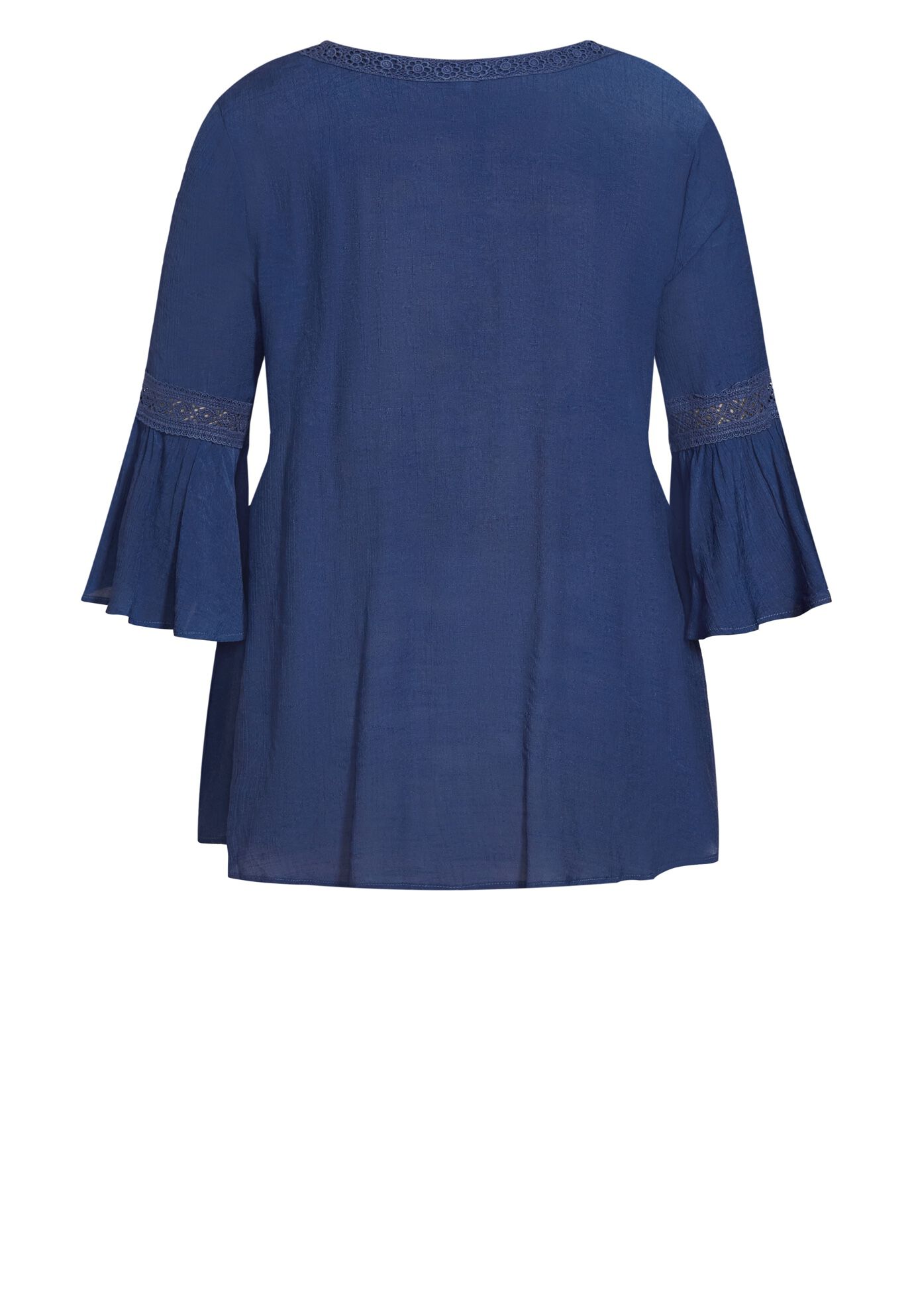 Pleat Lace Tunic, NAVY, alternate image number 5