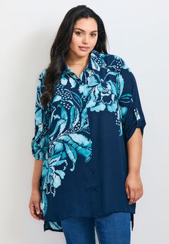 Rita Placement Print Blouse