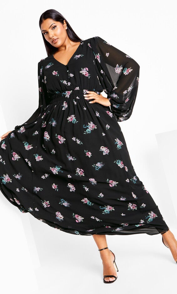 Jemina Maxi Dress - vintage rose bud, VINTAGE, hi-res image number null