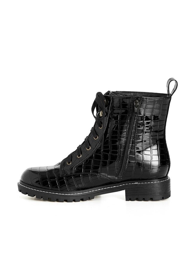 WIDE FIT Birdie Ankle Boot - black, BLACK, alternate image number 3