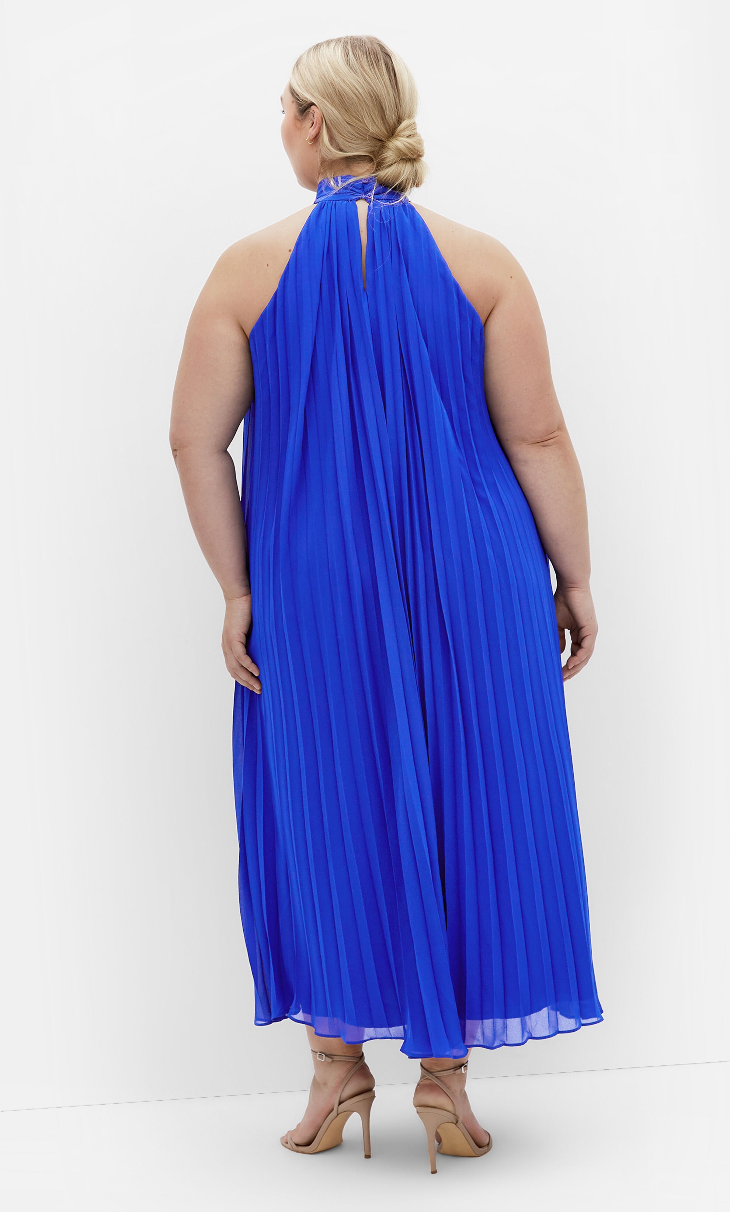 Aida Maxi Dress - cobalt, BLUE, alternate image number 3