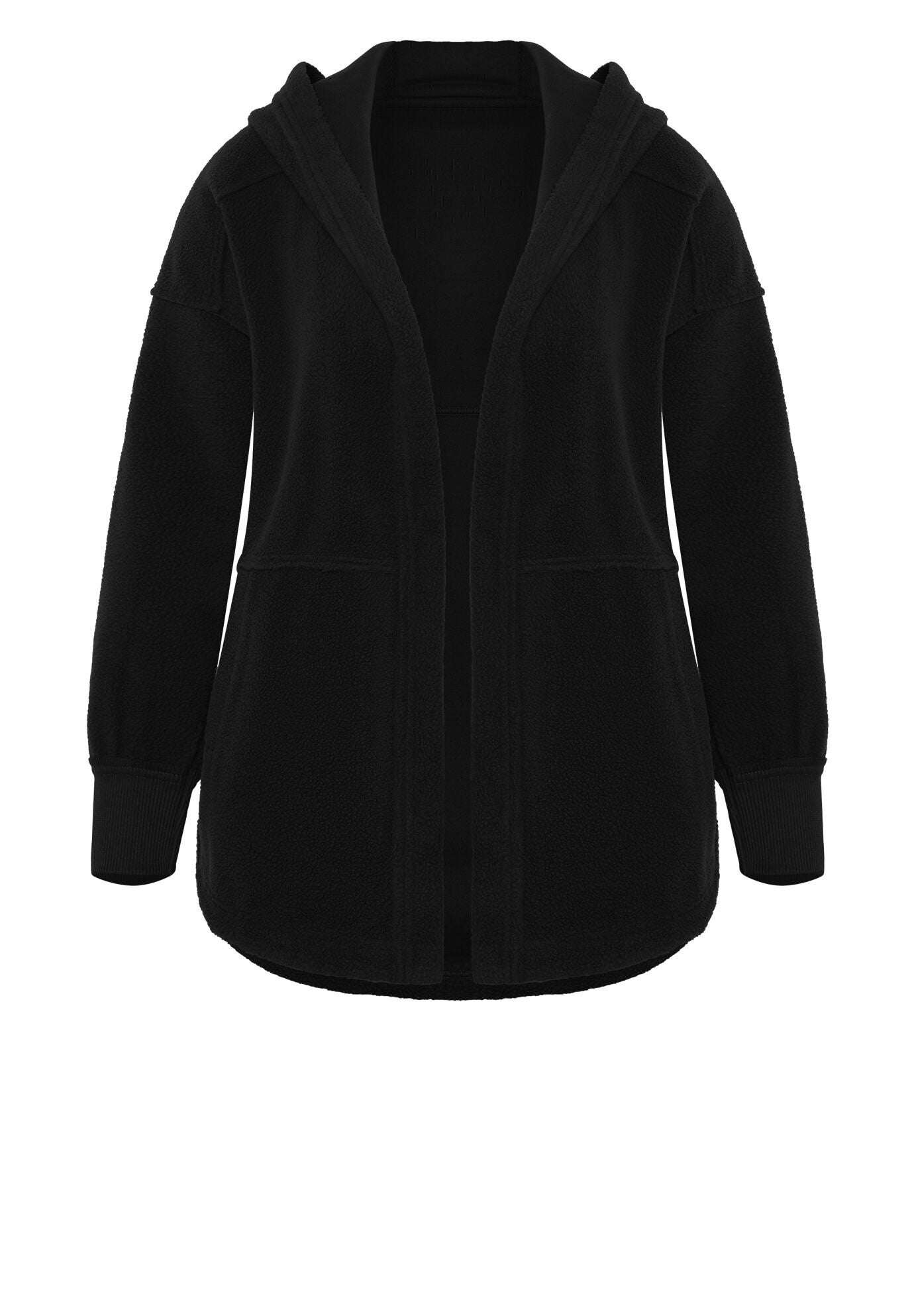 Weekender Hooded Fleece Jacket, BLACK, alternate image number 5