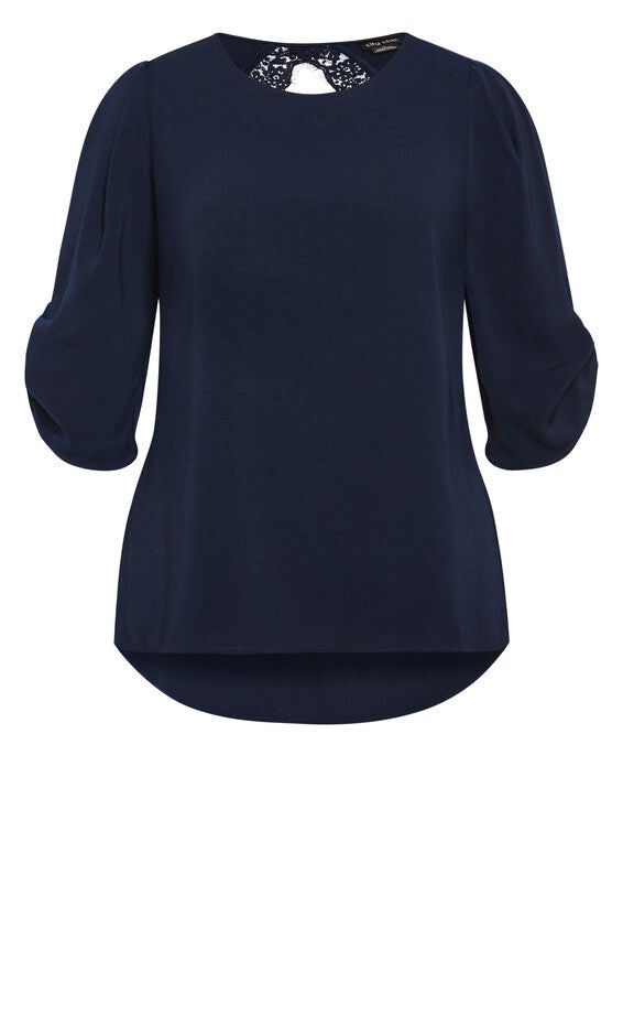 Emery Top - navy, BLUE, alternate image number null