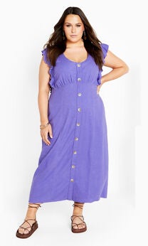 Plus Size Lilac Maxi Dress