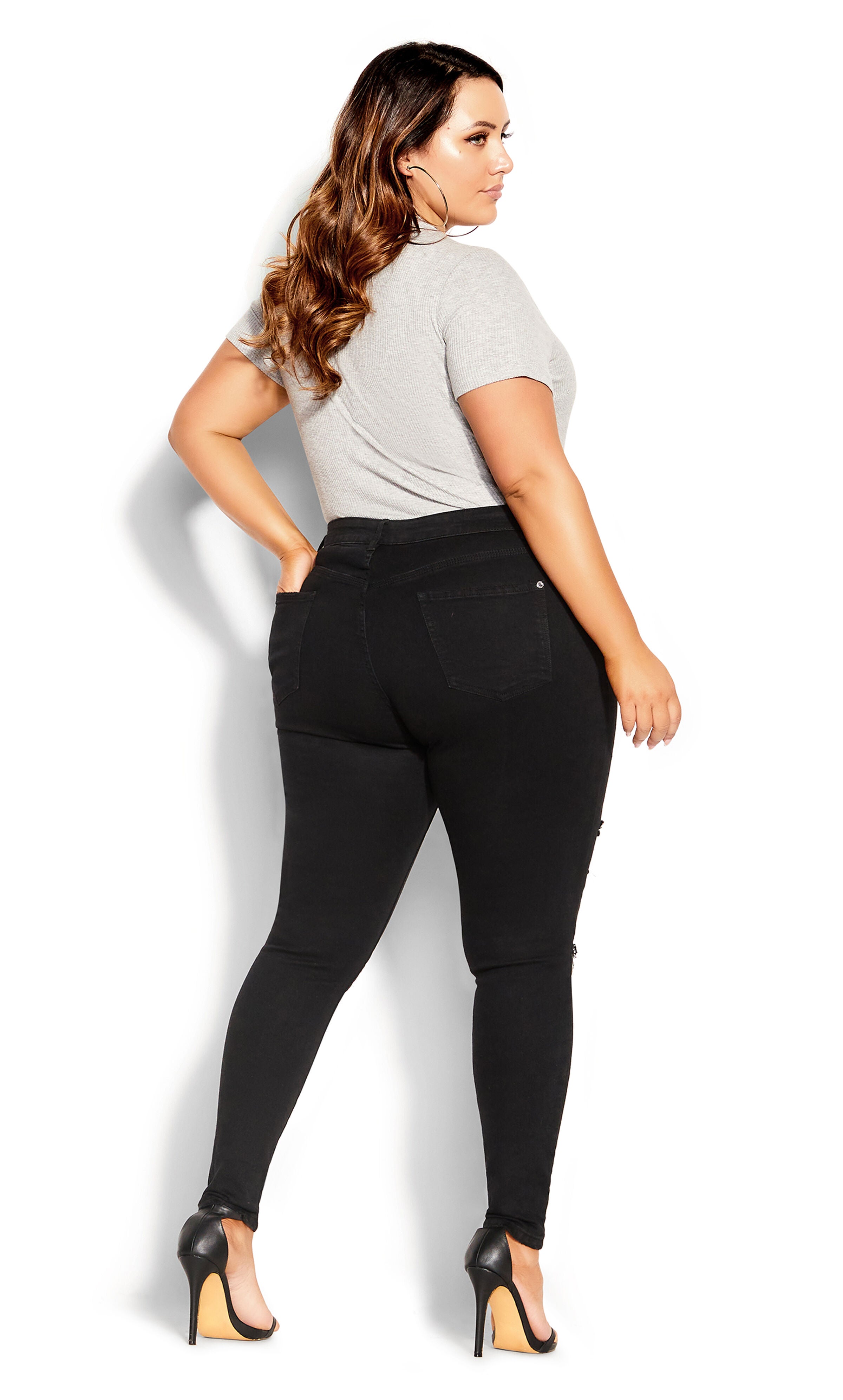 Harley Rock N Roll Skinny Jean - black, BLACK, alternate image number 3