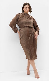 Jaylee Mesh Dress - gold