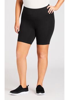 Plus Size Black Shorts