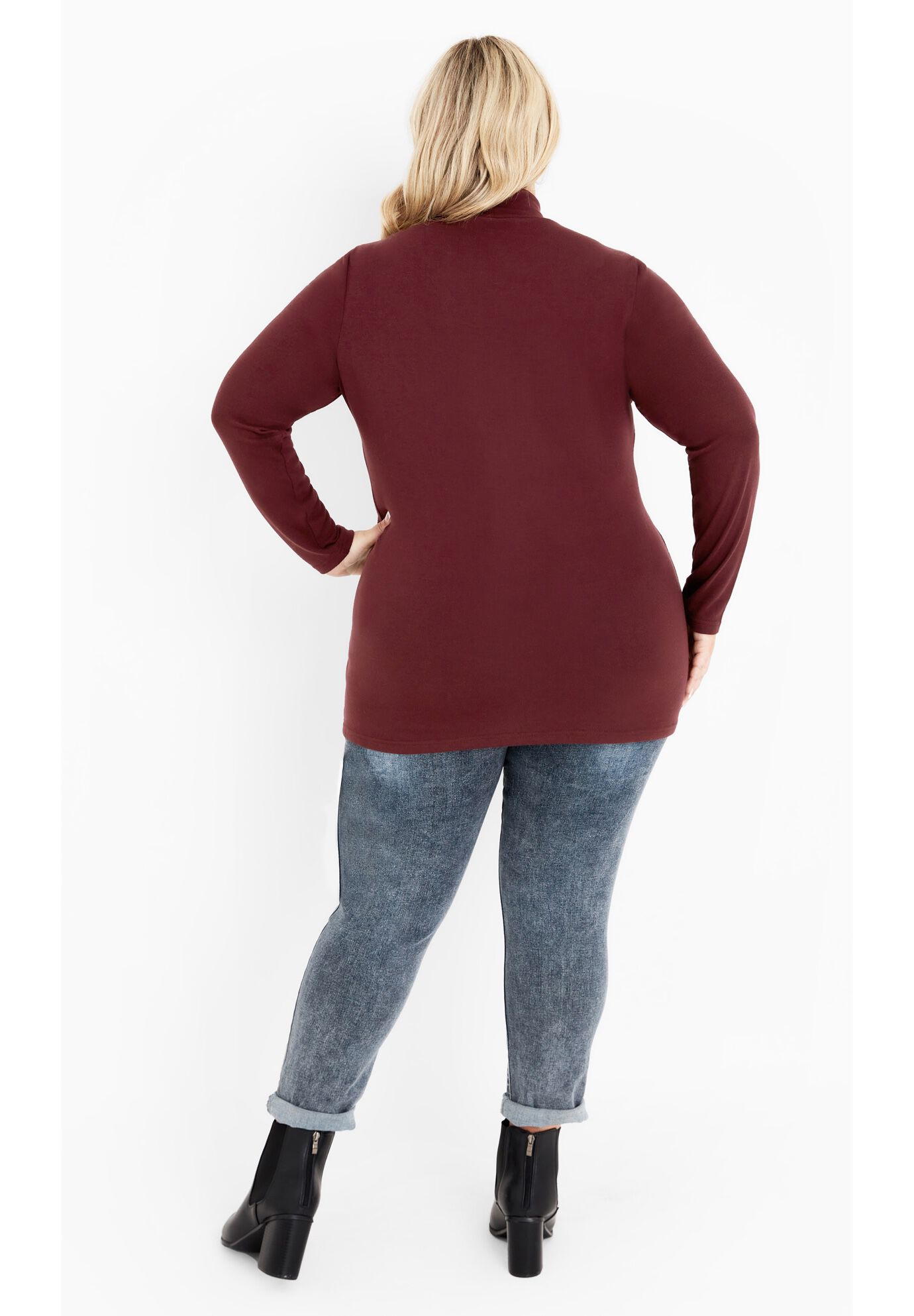 Everly Tunic, MERLOT, alternate image number 3