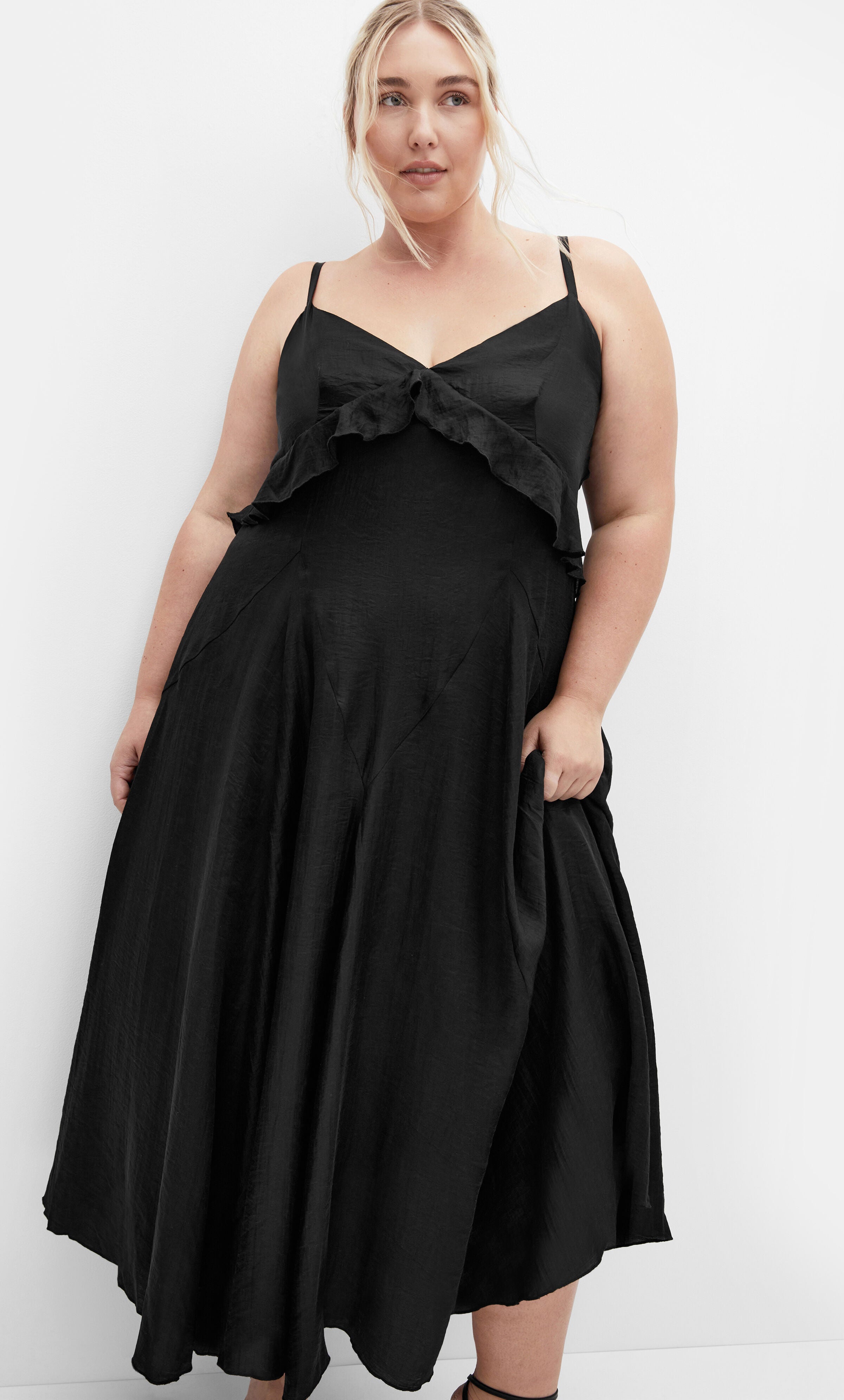 Clara Maxi Dress, BLACK, alternate image number 1