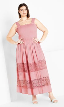 By The Beach Maxi Dress - blush