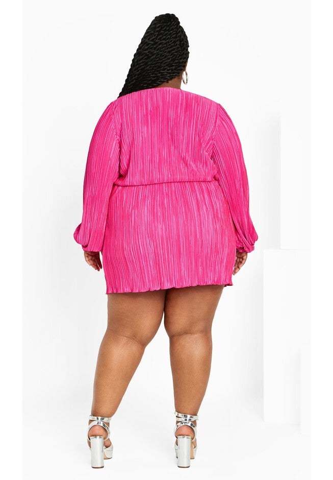 Hailee Dress - flamingo, PINK, alternate image number 2
