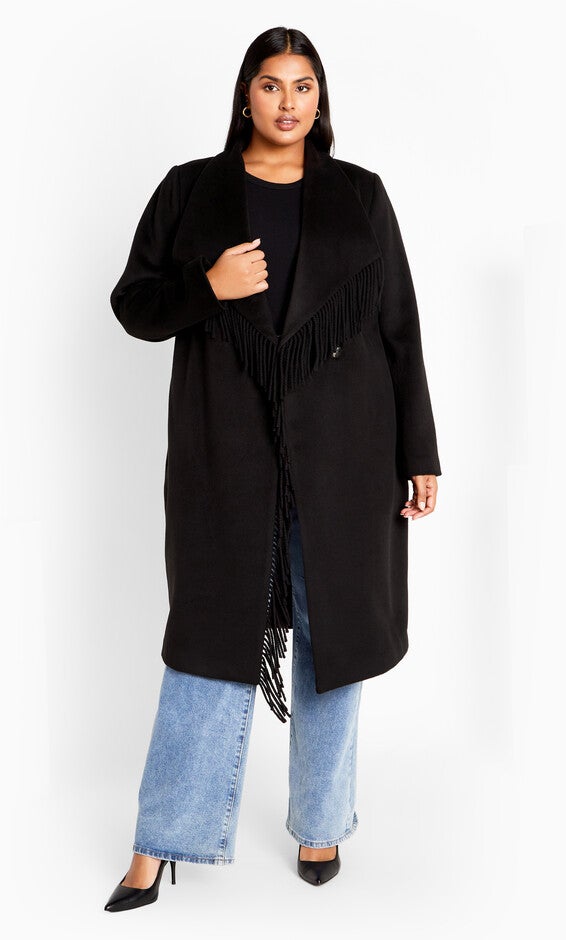 Amelia Coat - black, BLACK, alternate image number null