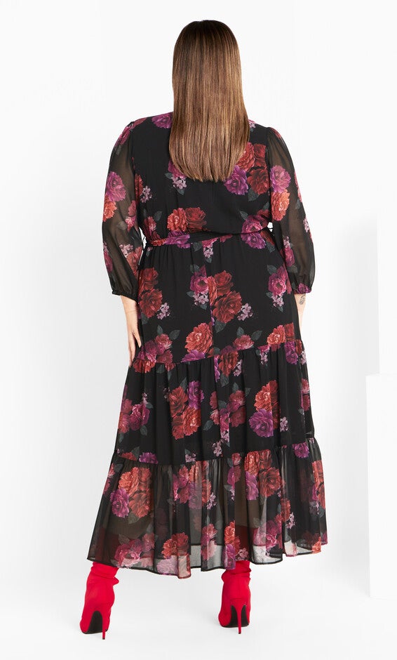 Monique Print Maxi Dress - black, PRIZE, alternate image number null