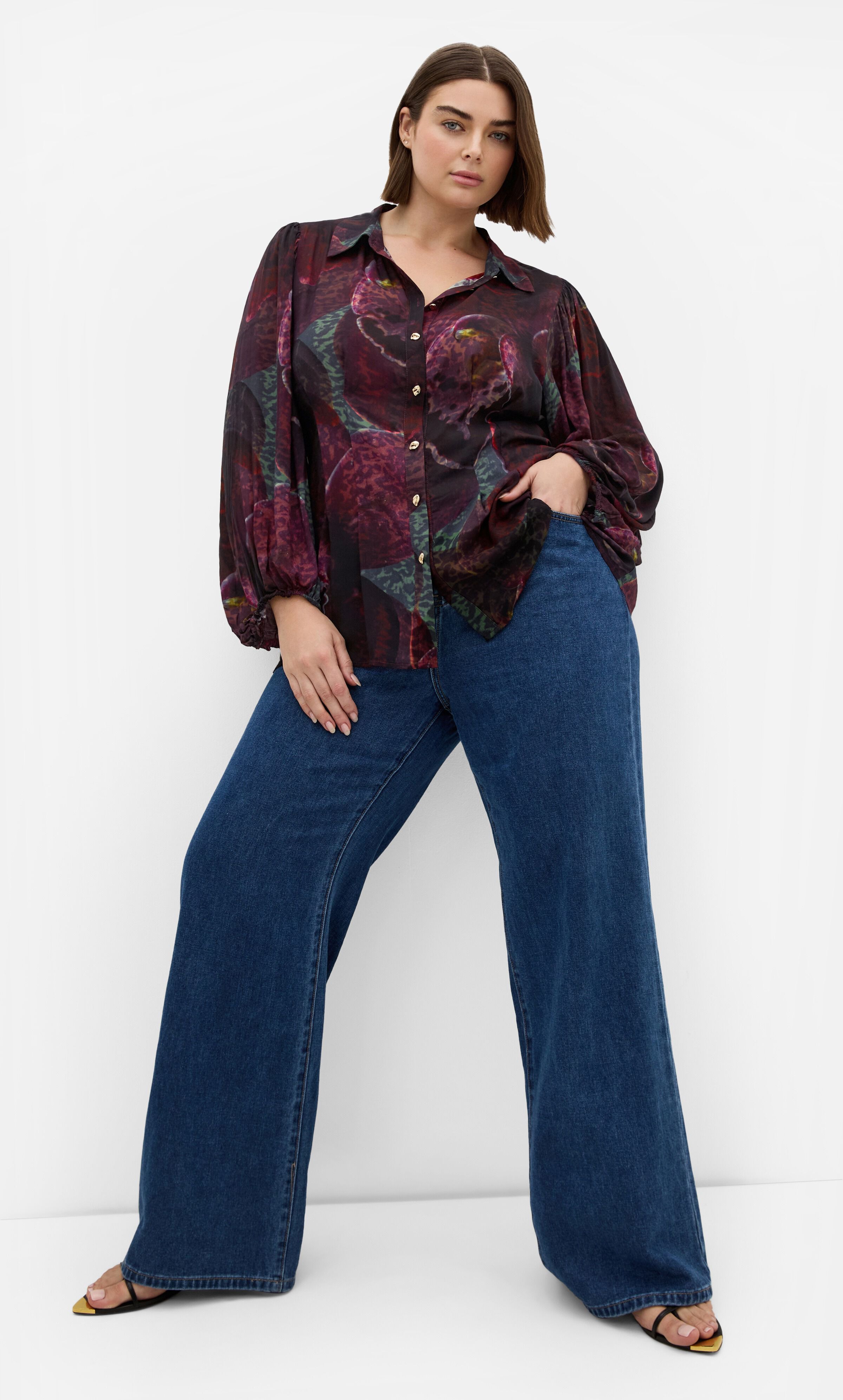 Piper Orchid Print Shirt, PURPLE, hi-res image number 0