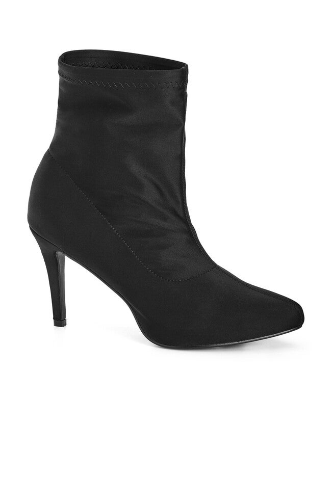 WIDE FIT Sassy Sock Boot - black, BLACK, hi-res image number null