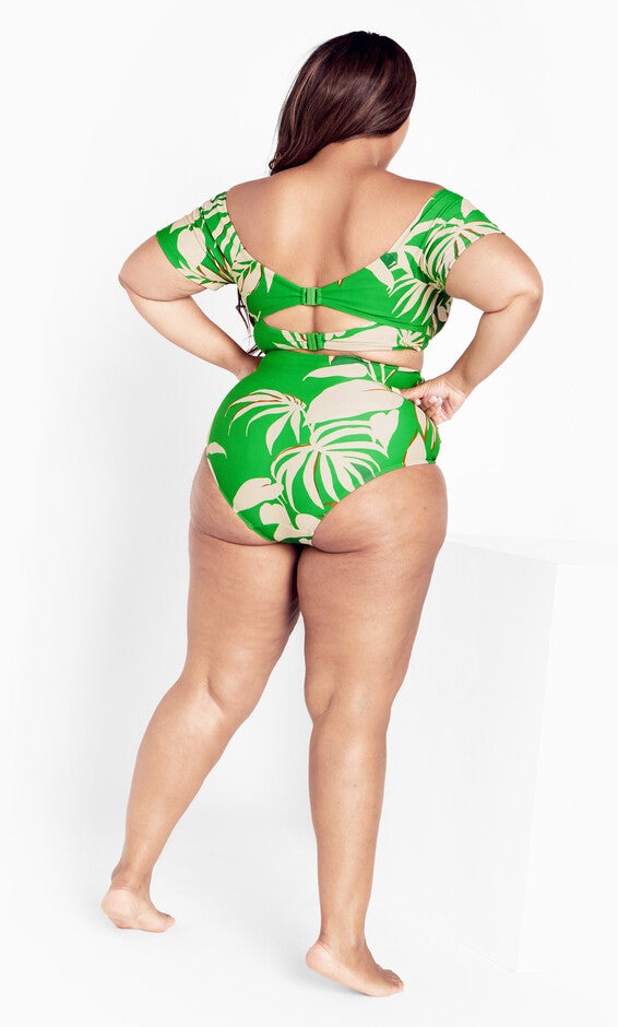 Ingrid Underwire Print Bikini Top - jade, GREEN, alternate image number null