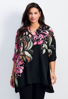 Rita Placement Print Blouse