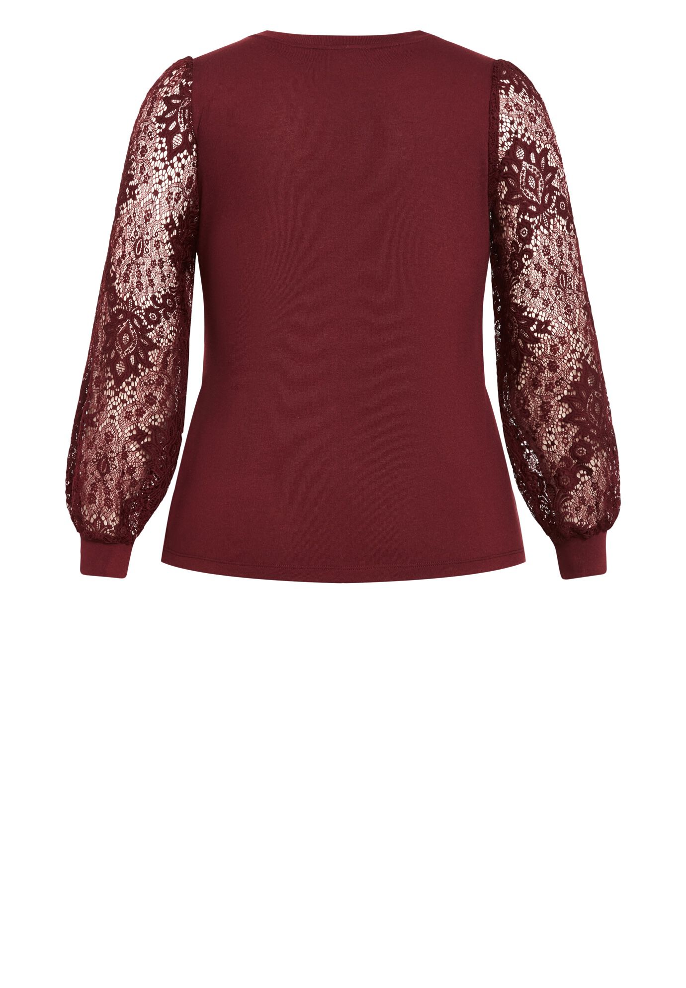 Parker Lace Long Sleeve Top, HENNA, alternate image number 5