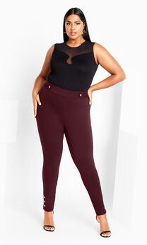 Party Fever Pant - oxblood