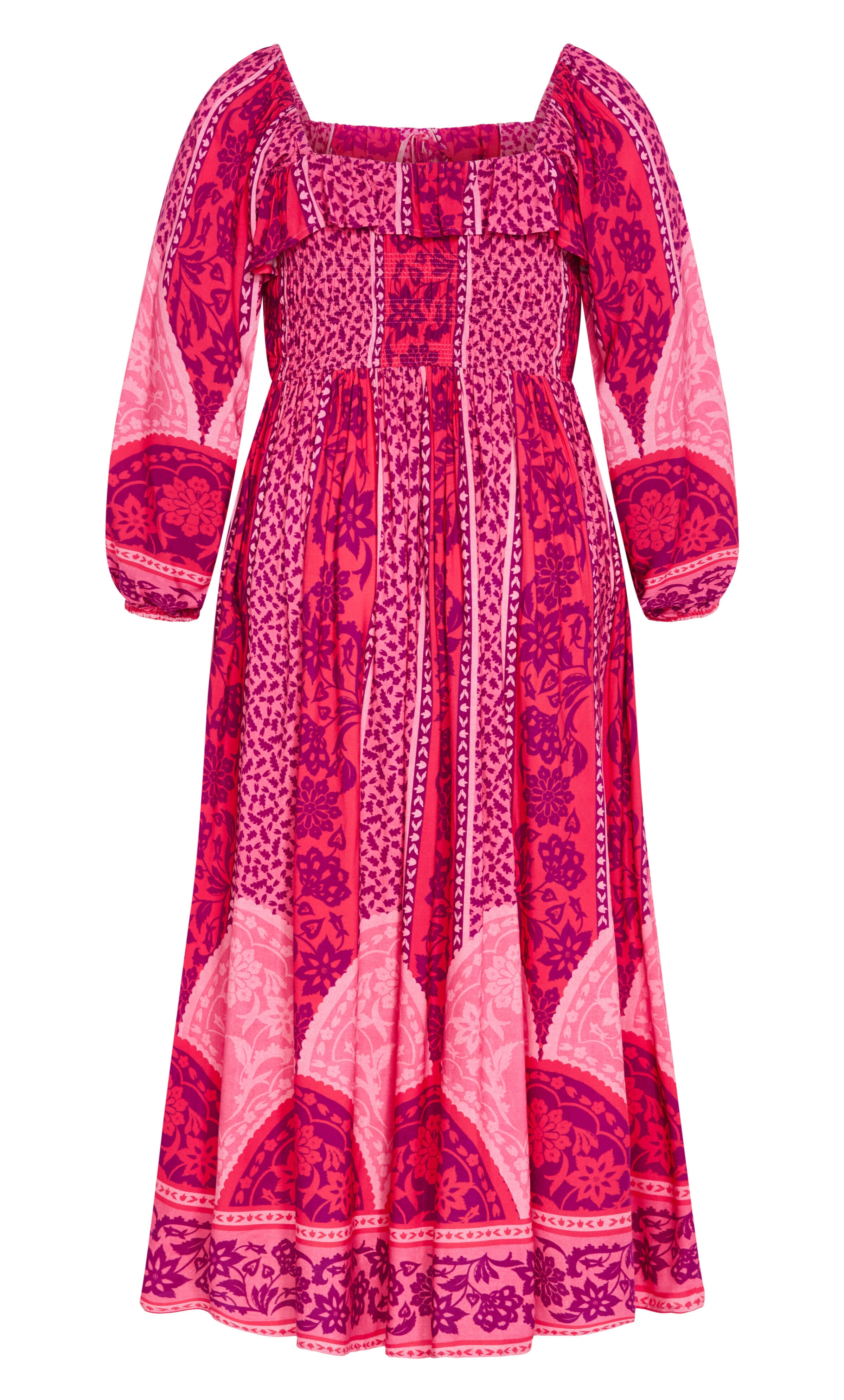 Estelle Maxi Dress - berry, PINK, alternate image number 4
