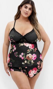Arcadia Cami Set - black