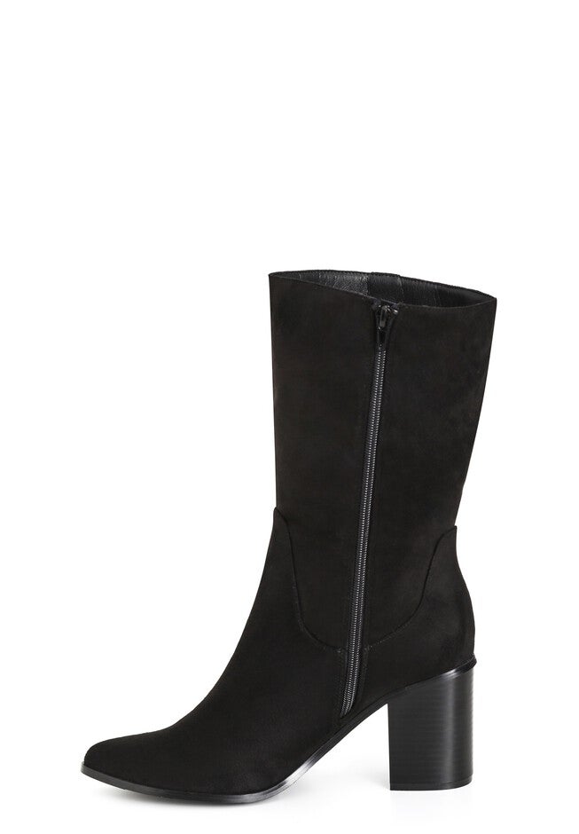 WIDE FIT Tassel Mid Boot - black, BLACK, alternate image number null