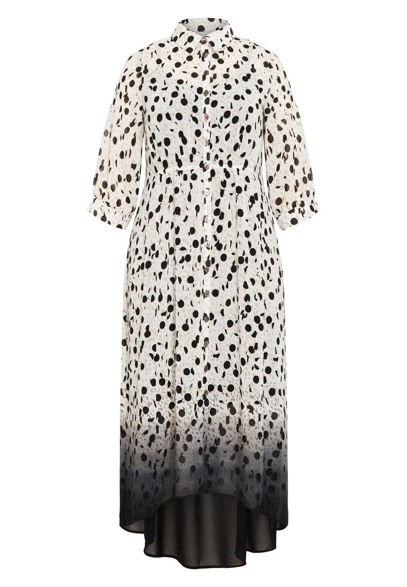 Rylee Print Dress, WHITE NOISE, alternate image number 2