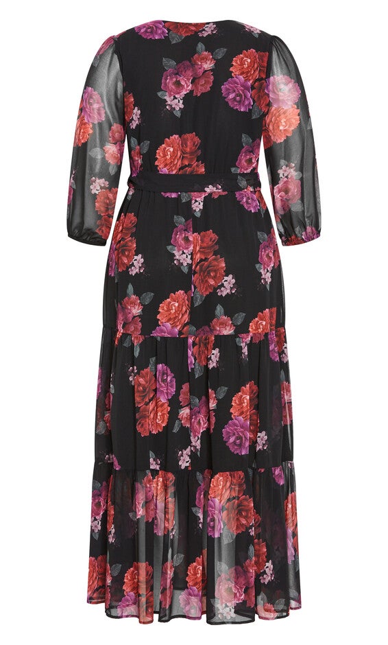 Monique Print Maxi Dress - black, PRIZE, alternate image number null