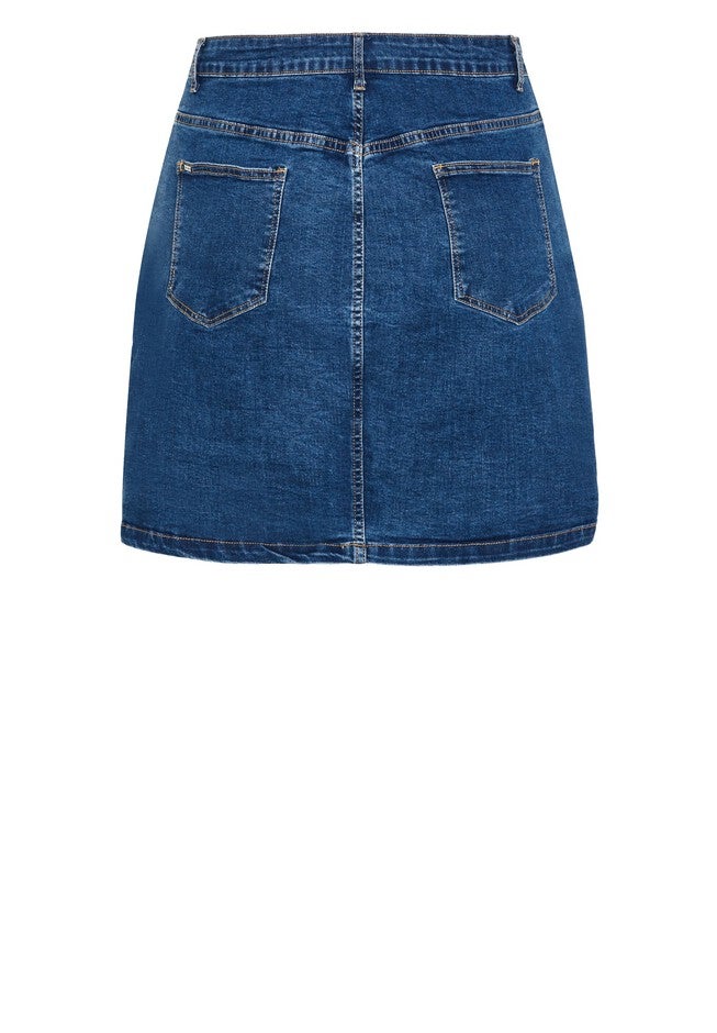 Island Denim Skirt - mid denim, BLUE, alternate image number null