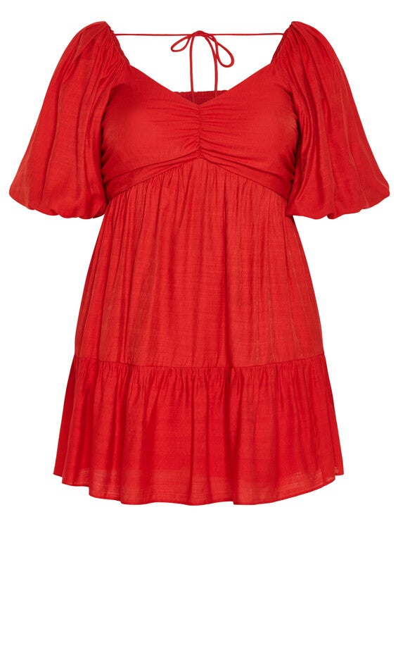 Mindy Dress - red, RED, alternate image number 3