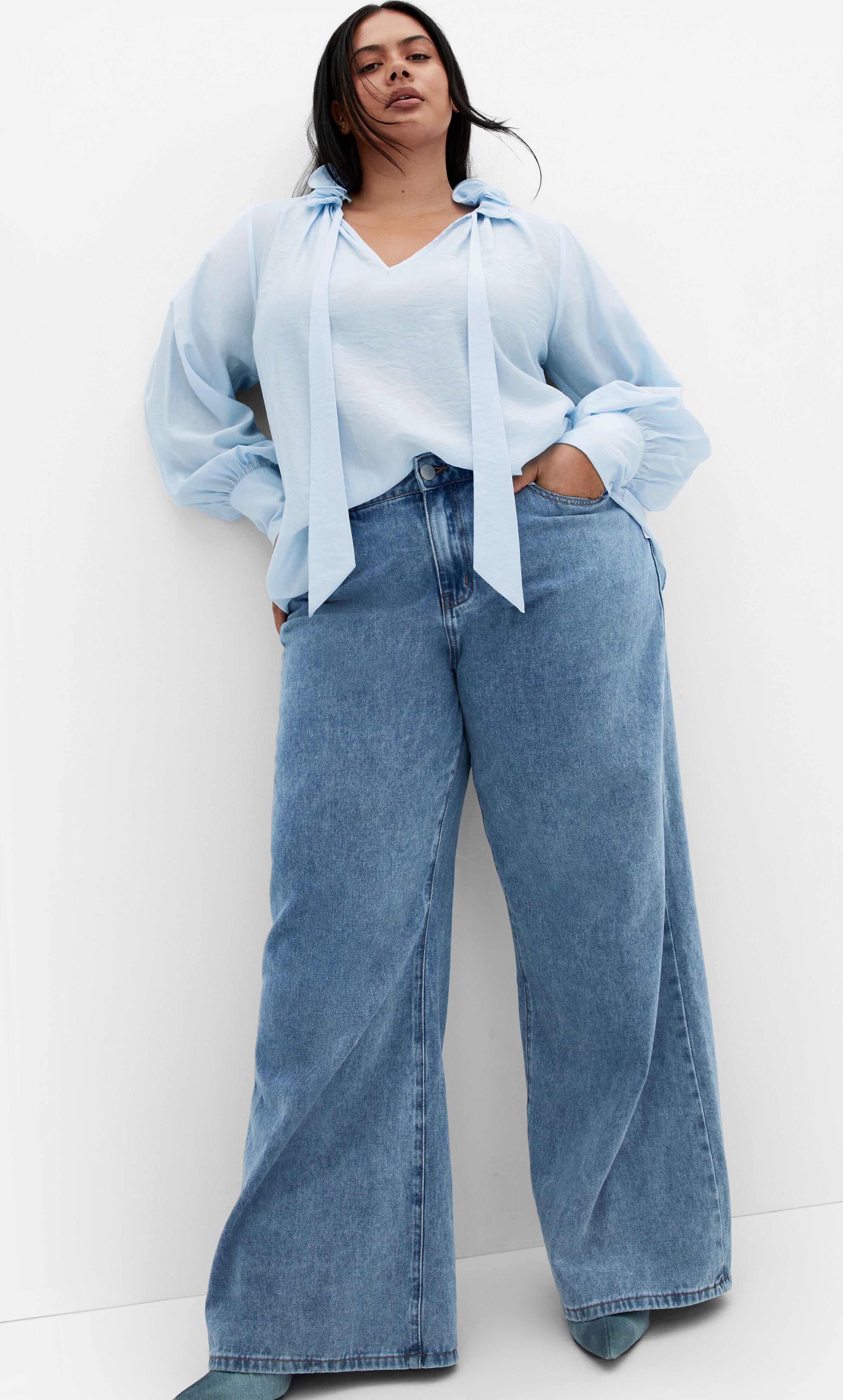 Antoinette Top - sky blue, BLUE, alternate image number 1