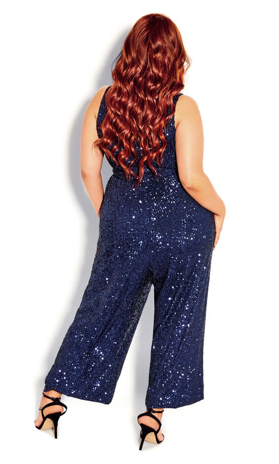 Dazzling Jumpsuit - navy, NAVY, alternate image number 2