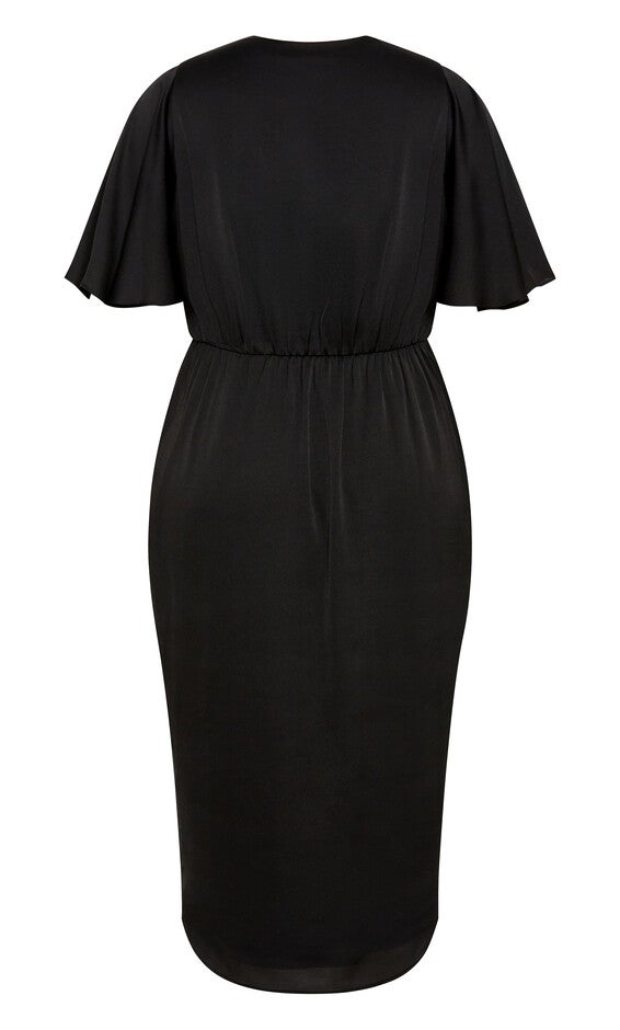 Soft Ruffle Dress - black, BLACK, alternate image number null