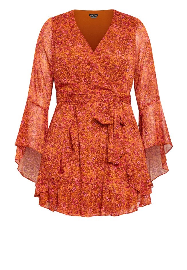 Lexi Dress - multi, ORANGE, alternate image number 3