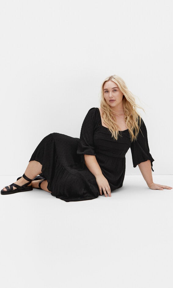 Ally Dress - black, BLACK, alternate image number 3