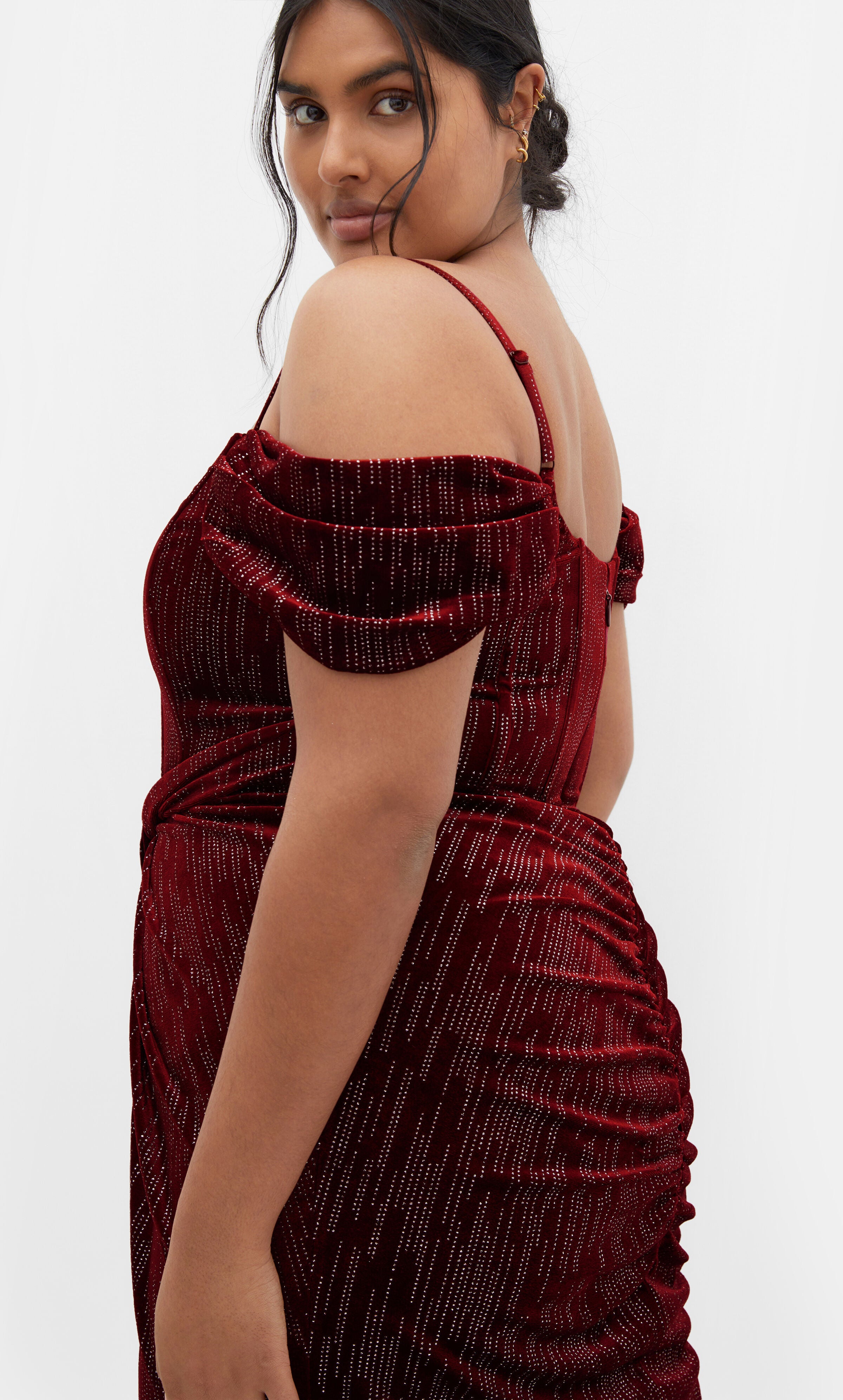 Jayla Dress - berry, RED, alternate image number 2