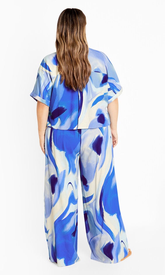 Esme Print Shirt - blue, WHIRLPOOL, alternate image number 2