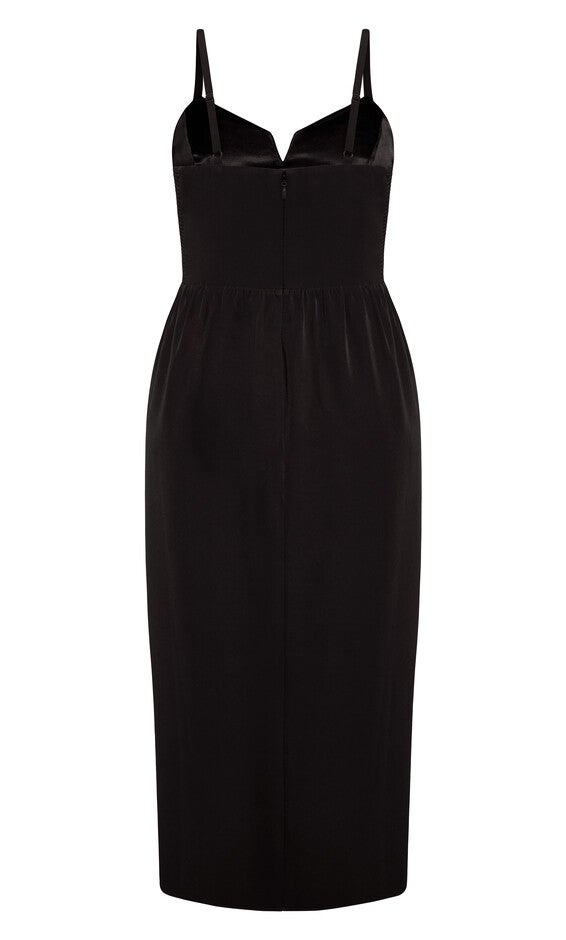 Sassy Flex Fit Tulip V Dress - black, BLACK, alternate image number 4