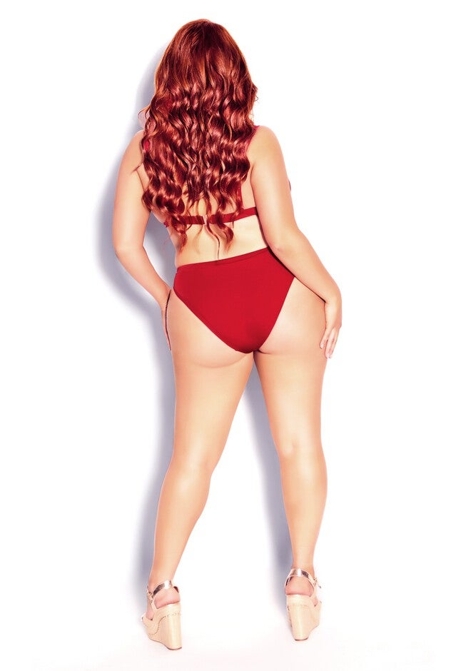 Daisy Bikini Pant - red cherry, RED, on-hover image number null