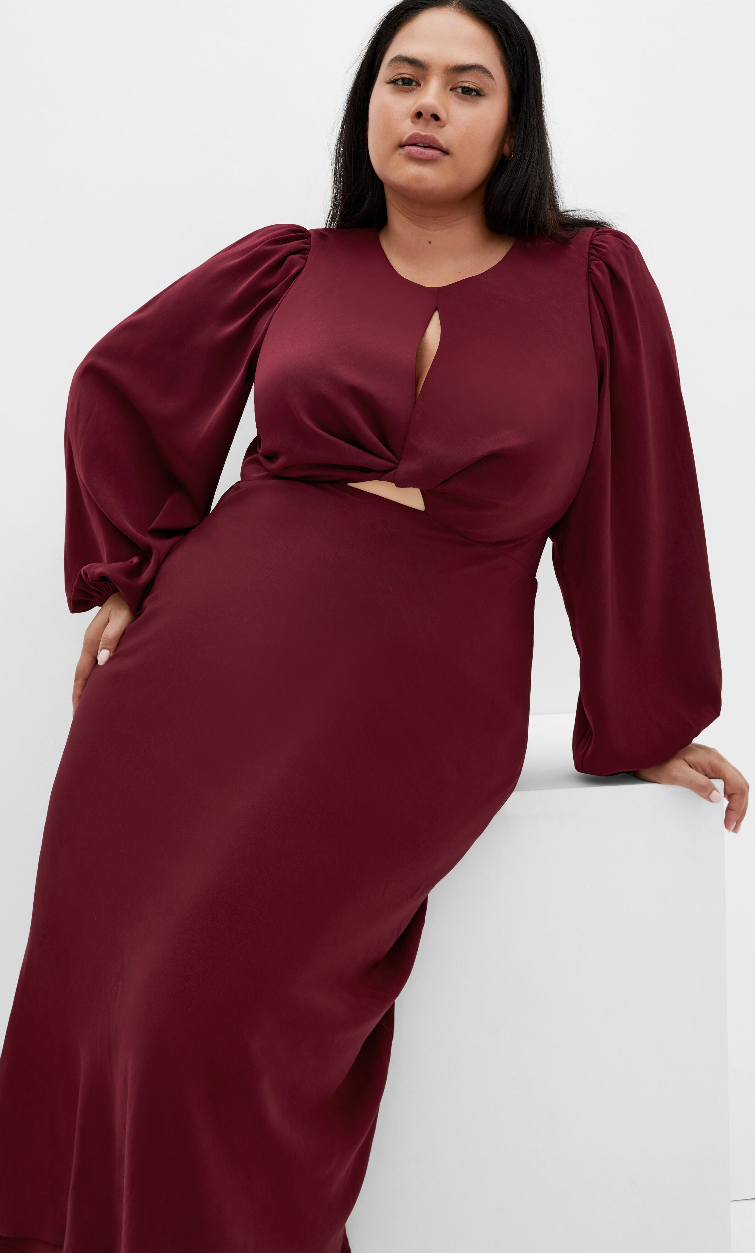 Ines Dress - ruby, RED, alternate image number 2